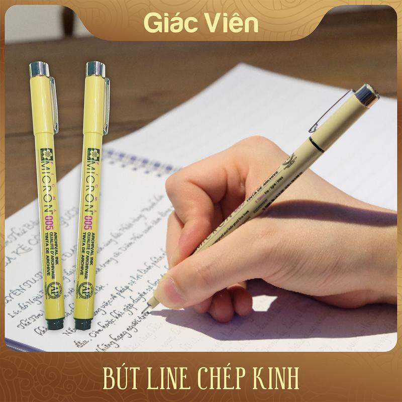 Bút vẽ mỹ thuật, Bút line Sakura Pigma Micron 005 không nhòe dành cho chép Kinh, ký họa, vẽ truyện tranh