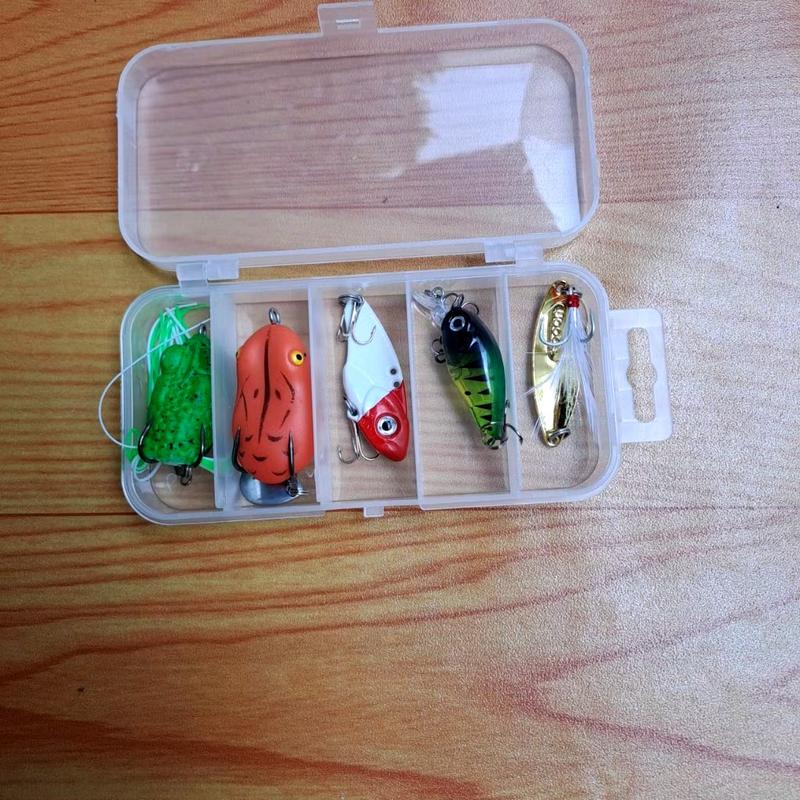 Hộp mồi câu lure combo 5 mồi