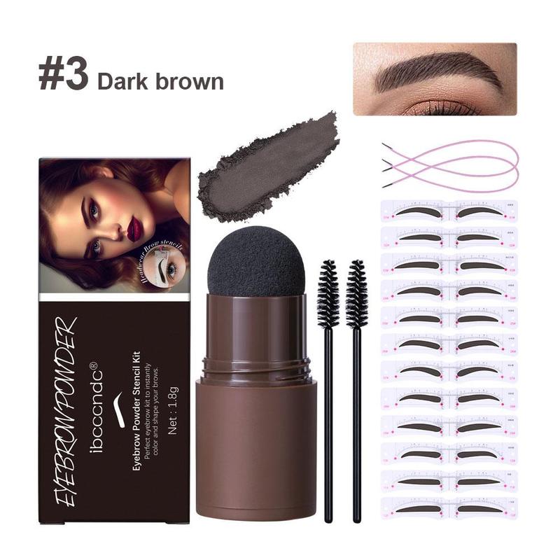 Waterproof Eyebrow Powder Set Eyebrow Brush + Eyebrow Card + Eyebrow ...