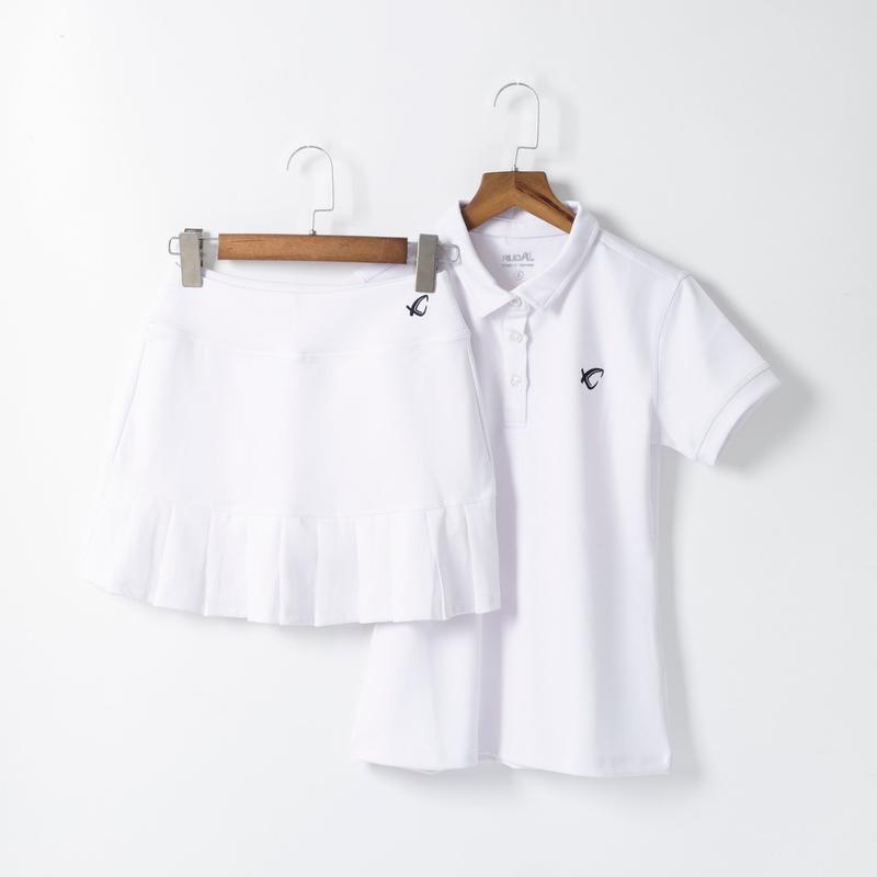 Bộ váy thể thao RUDAL dành cho người yêu tennis, cầu lông, Pickleball .... Chất liệu thun poly 2 da giúp che khuyết điểm cho người mặc, chân váy 2 lớp với quần short bên trong ôm cơ thể giúp bạn tự tin bận động Thoải mái Thoáng khí Phụ nữ Sport