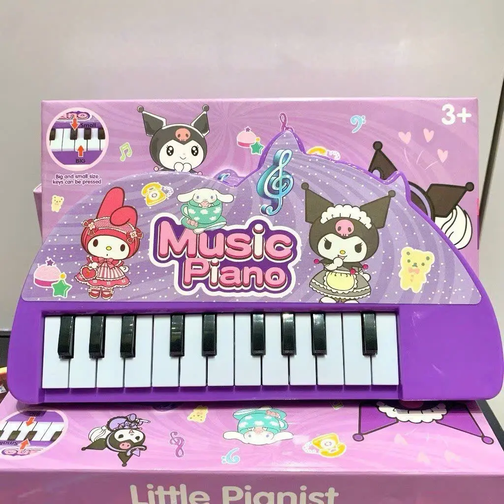Đàn Piano Mini Kuromi 13 phím Đồ Chơi Phát Nhạc