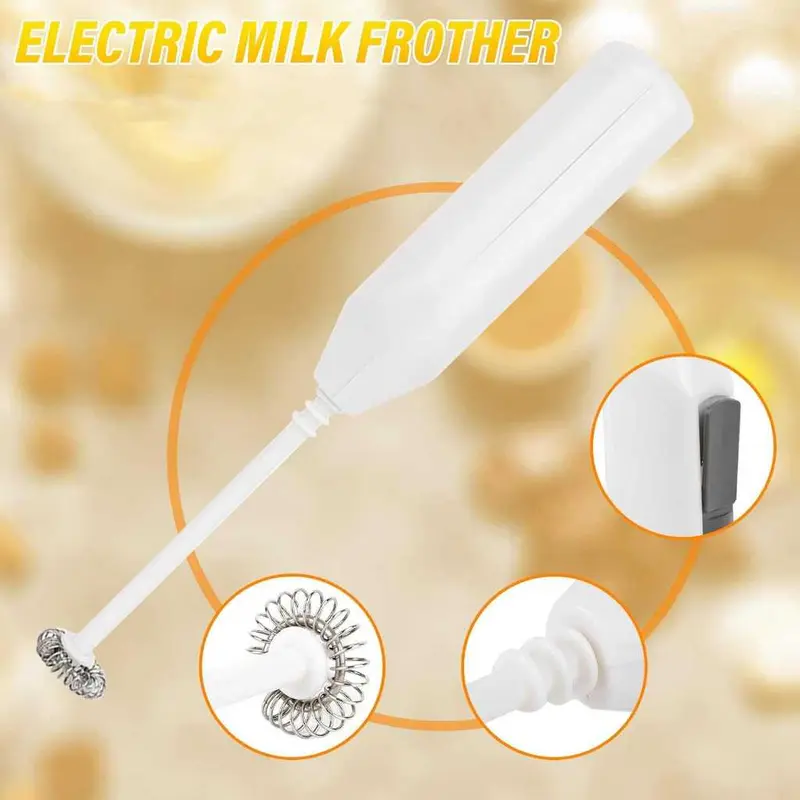 One Two Cups Hand Mixer Mini Pengocok Telur Kopi Milk Frother Battery - 16310 5