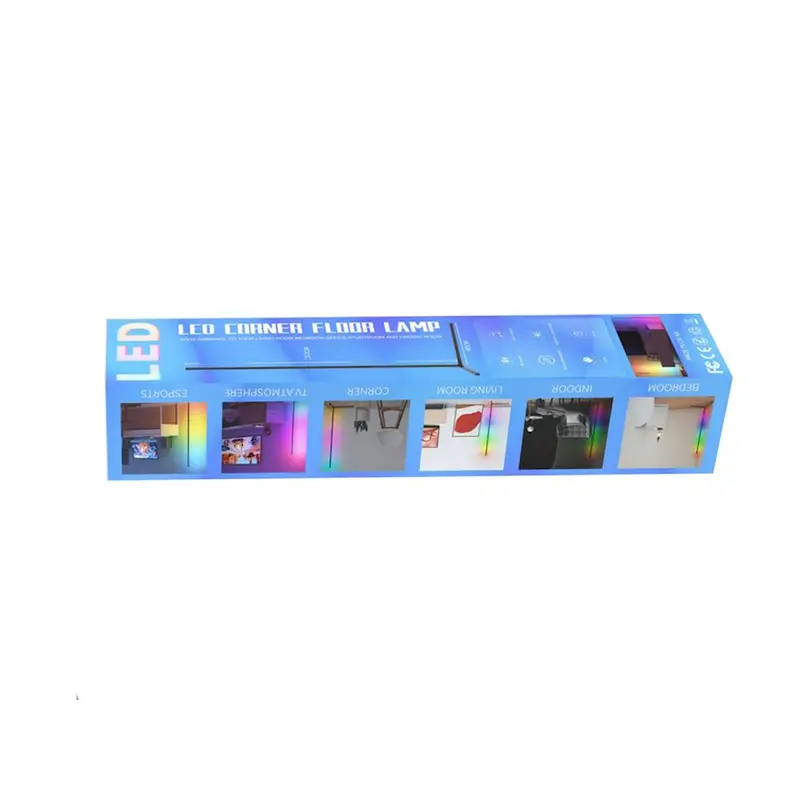 USB Powered LED Floor Lamp, RGB Color Changing LED Light with APP & Remote Control, Bluetooth-compatible Music Sync Ambient Lights For Home Gaming Room Decor 4