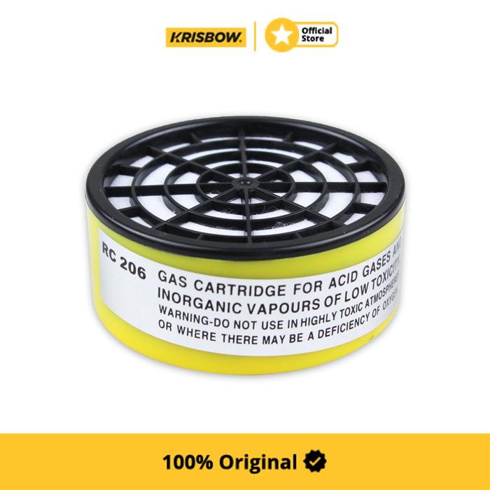 Gambar KRISBOW FILTER GAS ASAM DAN UAP UNTUK MASKER RESPIRATOR dari Krisbow Official ID Kab. Bekasi Tokopedia
