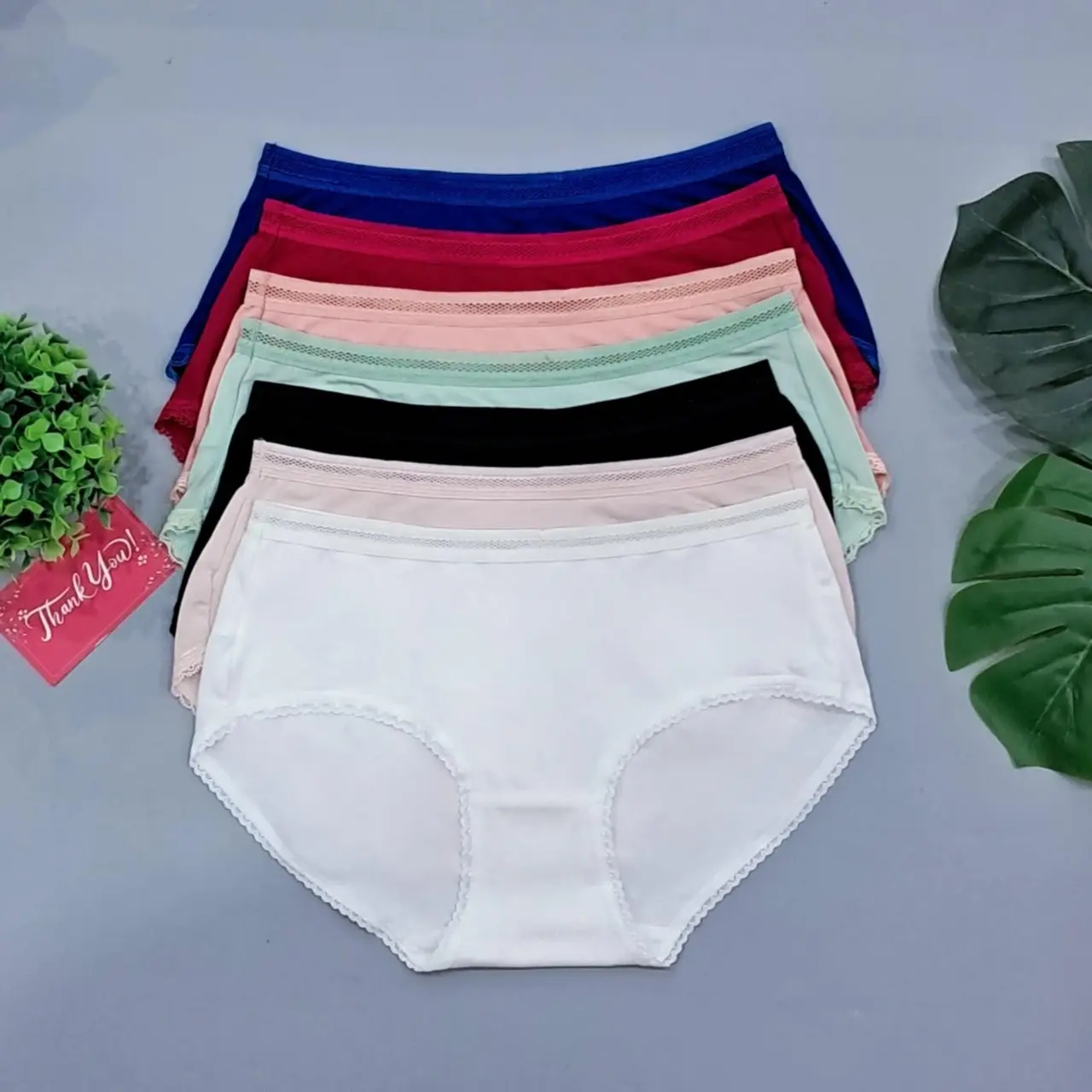 Combo 5 Quần lót nữ cotton lụa Vicci QV.109 mềm mại, kháng khuẩn, thấm hút mồ hôi, dáng lưng vừa mix màu - Women