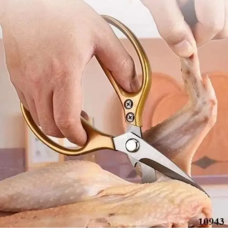 Kéo cắt thịt SK5 nhật bản đa năng chất lượng siêu bén cán kim loại cứng cáp cắt xương gà vịt, làm cá - Ahita 8