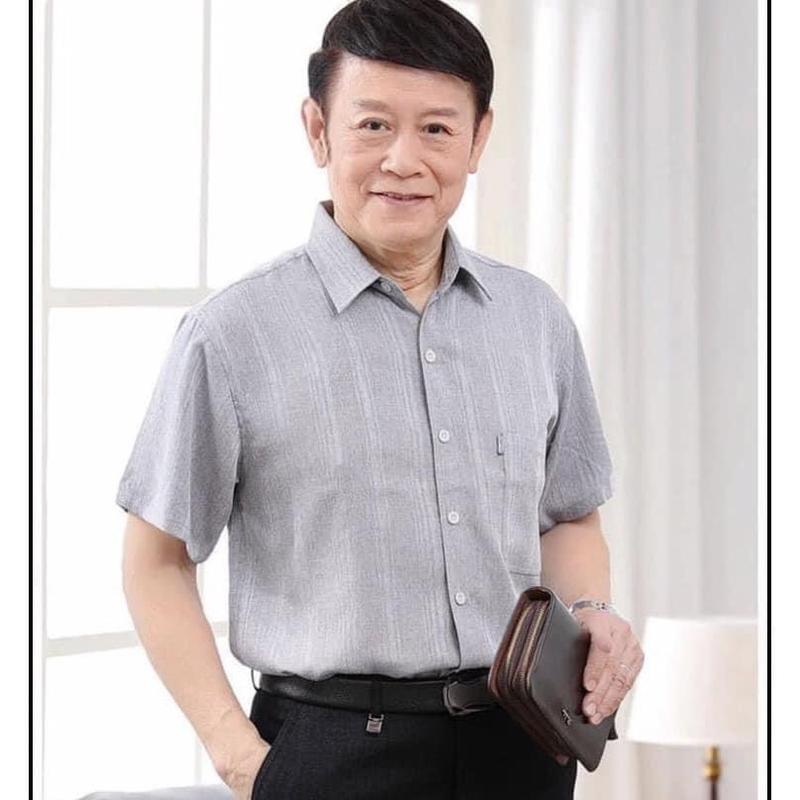 Product Introduction of Áo sơ mi cho bố trung niên tay ngắn , chất đũi mềm mại 6