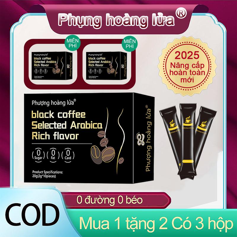[Mua 1 Hộp tặng 2] ,Phụng hoàng lửa ,Có 3 Hộp vị đậm đà, dư vị ngọt ngào, cà phê đen không đường, cần thiết cho thể thao, cà phê hòa tan thơm - [COD]  Coffee Cafe