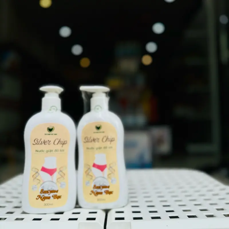 Nước giặt đồ lót Enzym Nano Bạc Silver Chíp Táo Xanh 300ml- giặt đồ, kháng khuẩn, làm sạch 1