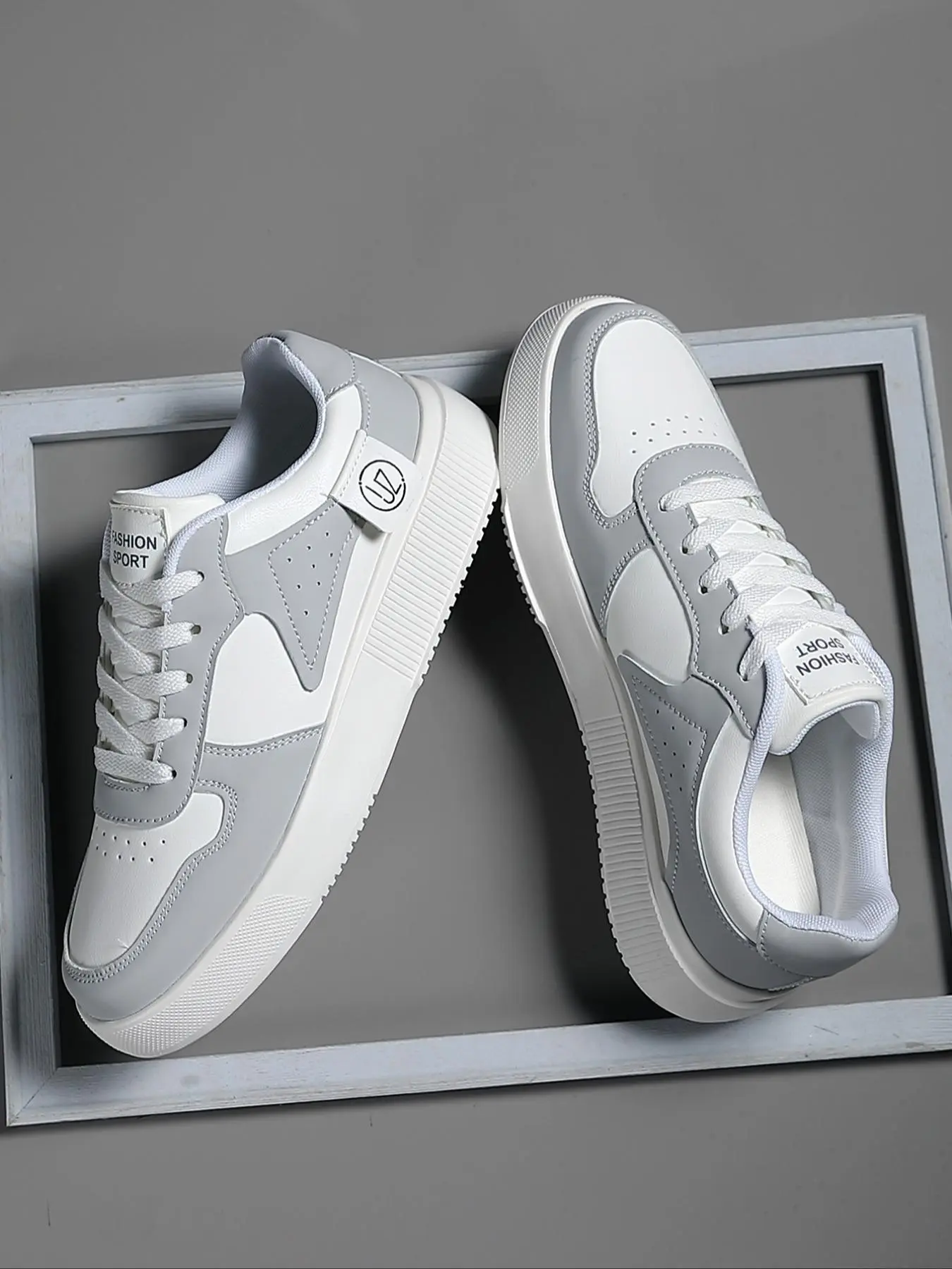 Men's Fashionable Patchwork Low Top Sneakers, Casual Comfortable Breathable Sports Running Shoes, Male All-match Round Toe Shoes for Daily Wear
