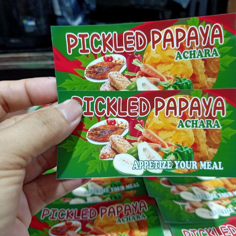STICKER LABELS FOR ACHARA (PICKLED PAPAYA) 5
