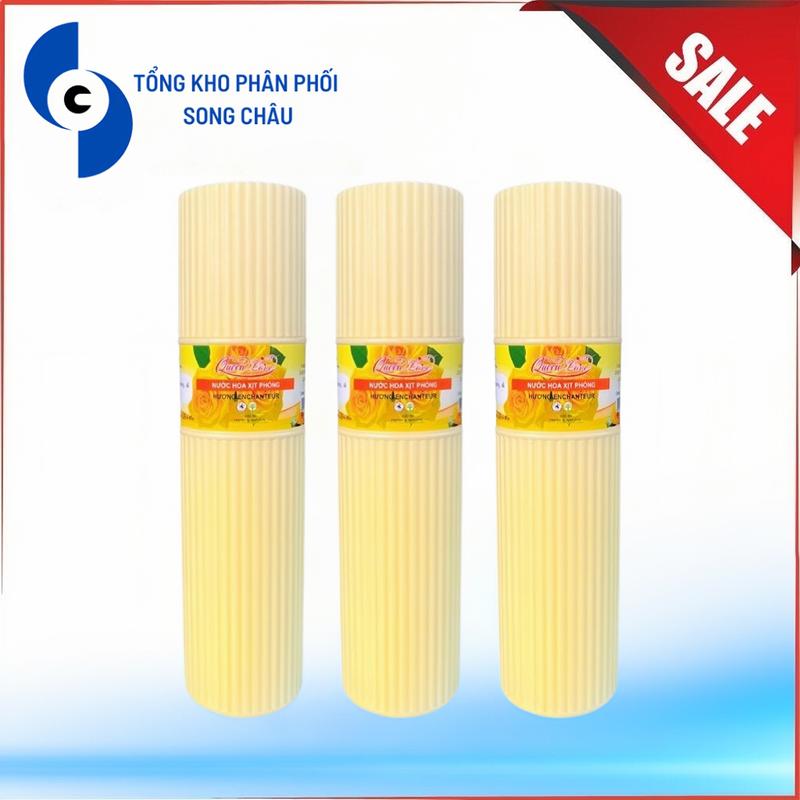 Combo 3 Nước hoa xịt thơm phòng ngủ khử mùi Queen Love cao cấp hương Enchanteur làm thơm phòng và đuổi côn trùng