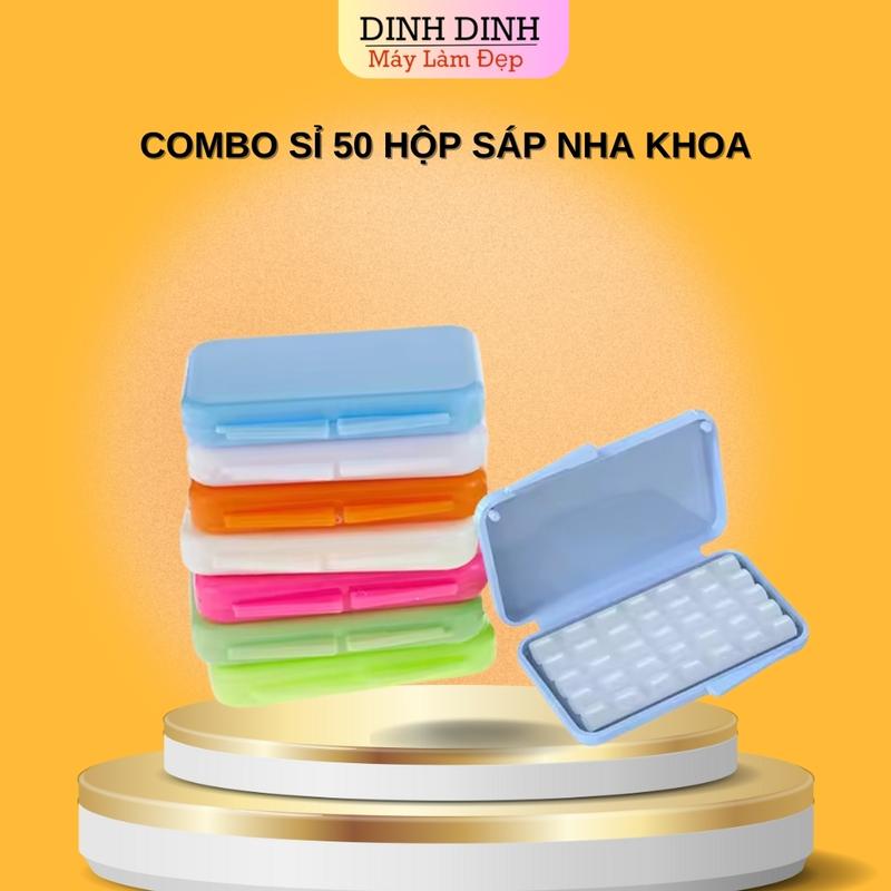 Combo sỉ 50 hộp Sáp nha khoa sáp cho người niềng răng