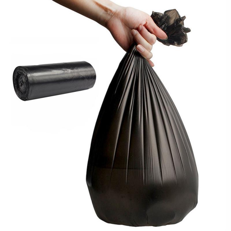 Túi Đựng Rác, Màu Đen, 1 Cuộn / 50 Chiếc, Dùng Làm Túi Rác Vệ Sinh Nhà Vệ Sinh, 50x60cm, K2U8 3