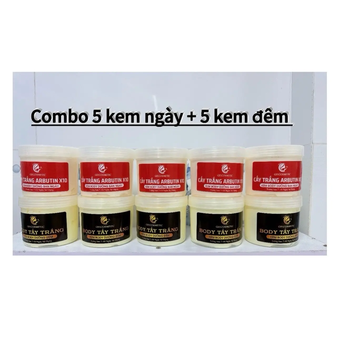 [combo 10 hộp ]kem dưỡng trắng Abutin ( 500g ) có chống nắng