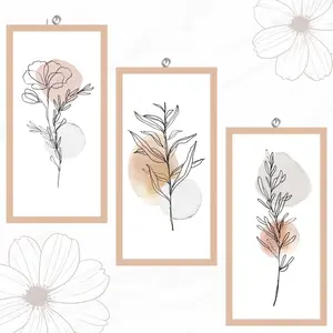 (AES 7) Dekorasi Dinding Abstrak Minimalis untuk Menyempurnakan Kamar Tidur Paku Gantungan