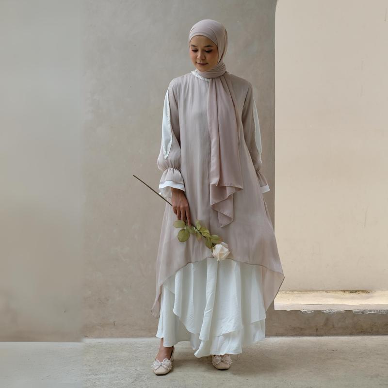 Eclemix Tunic Reya | Atasan Wanita Tunic Mewah Resleting Depan | Baju Pesta Kondangan 8
