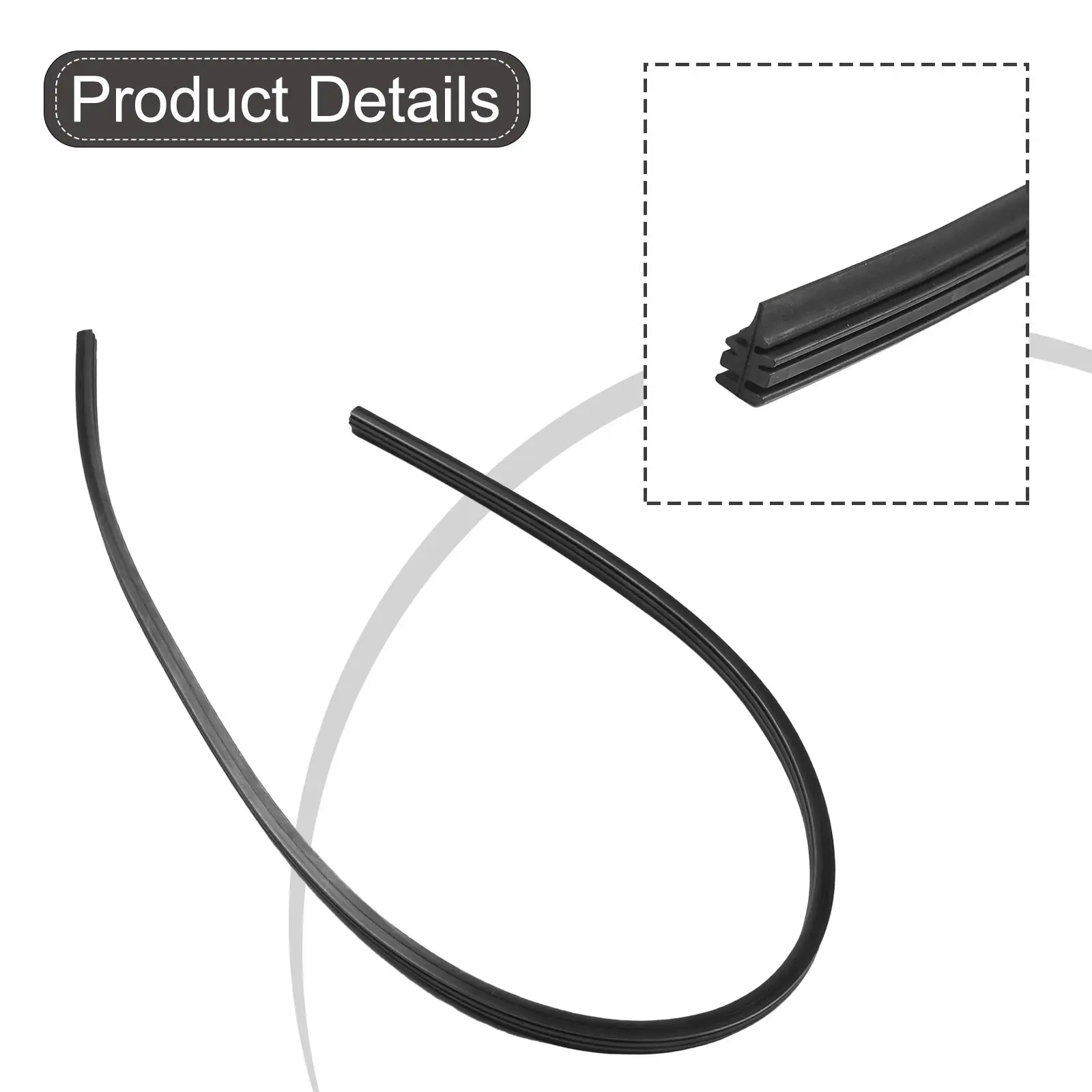 Lưỡi gạt nước cao su thay thế, 28 "70cm, Kích thước cắt, Thích hợp cho các loại xe