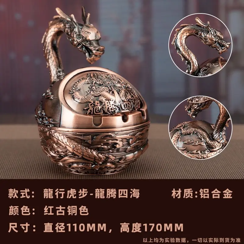 Gạt tàn bằng đồng, có Dragon Ball, Voi, Gia súc, Ngựa Gỗ, đại bàng trang trí, trang trí nội thất, bán lớn 4