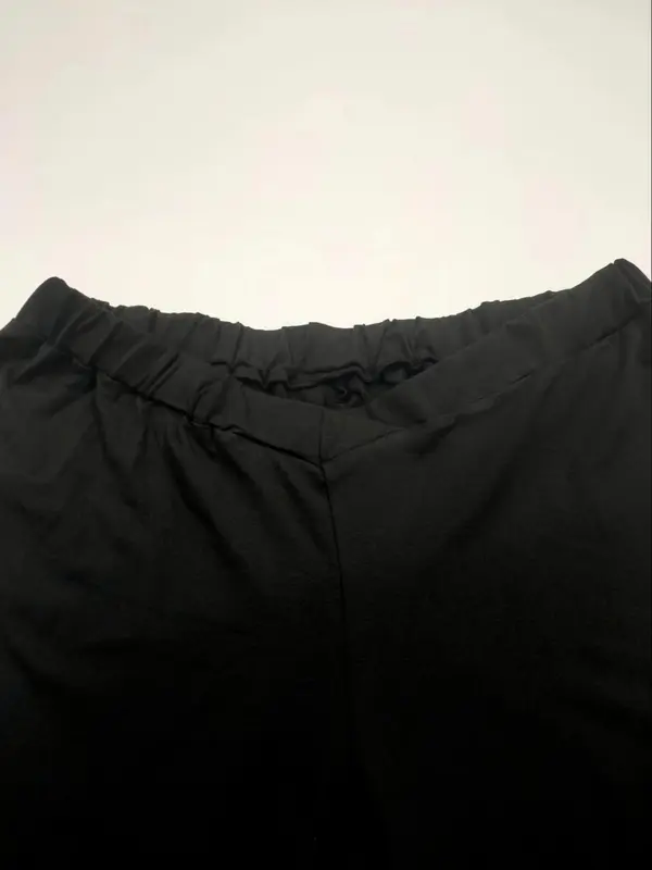 【Plus Size】 Solid Color Flare Leg Pants, Fashion Casual Comfy Bell Bottom Trousers for Daily Outdoor Wear, Women Plus Clothing for Summer 3