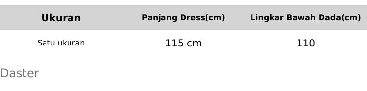 Product Introduction of DASTER SINGLET DASTER REMAJA DASTER MAMA MUDA 0