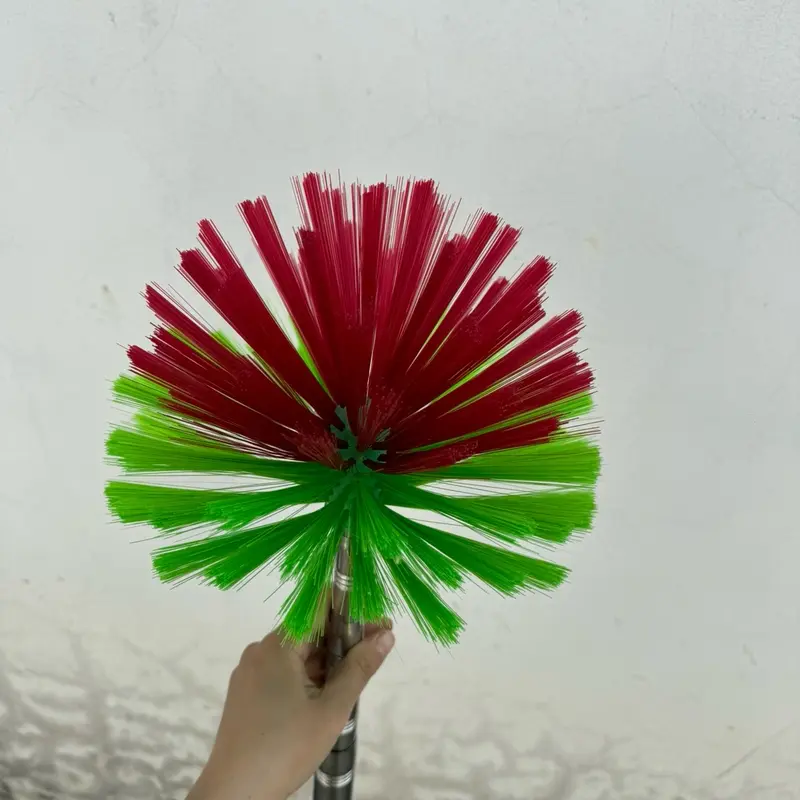 Sào rút innox kèm chổi quét trần nhà (tặng kèm đầu móc treo) cây inox gấp gọn 4