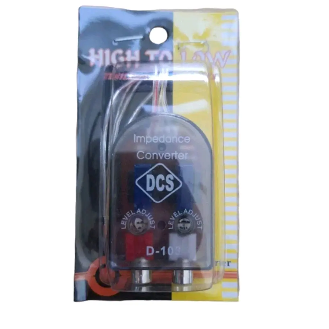 Converter/adaptor rca/high to low/audio converter dcs