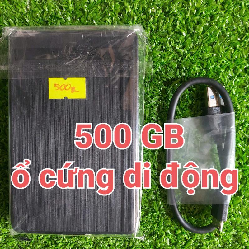 Ổ cứng di động 500GB có cáp USB 3.0 chất lượng - Hàng trưng bày thanh lý