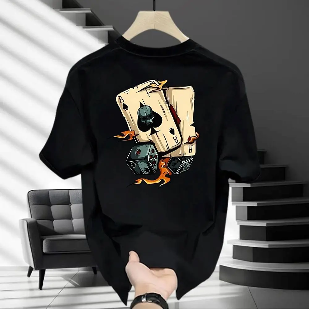 Vintage Street Cotton Short Sleeve T-Shirt Men's Oversize Top Trend boxy  shirt oversized  shirt  men