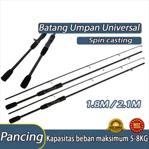 Joran Pancing Serat Kaco/Joran Pancing 2 Bagian pemintalan/ Casting/Spinning