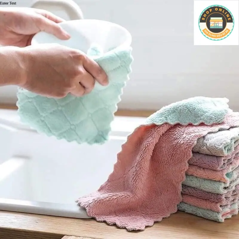 98 Khăn Lau Bếp Đa Năng 2 Mặt Siêu Tiện Lợi (1 Chiếc)