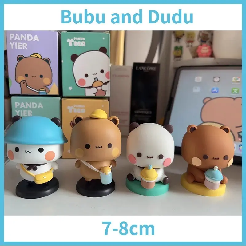 ของเล่นฟิกเกอร์, Bubu Yiers Mitao, การออกแบบแพนด้าและ Dudu, แอ็คชั่นฟิกเกอร์, โมเดลคอลเลกชันคาวาอิ, เหมาะสำหรับเด็ก, ของเล่นตุ๊กตา