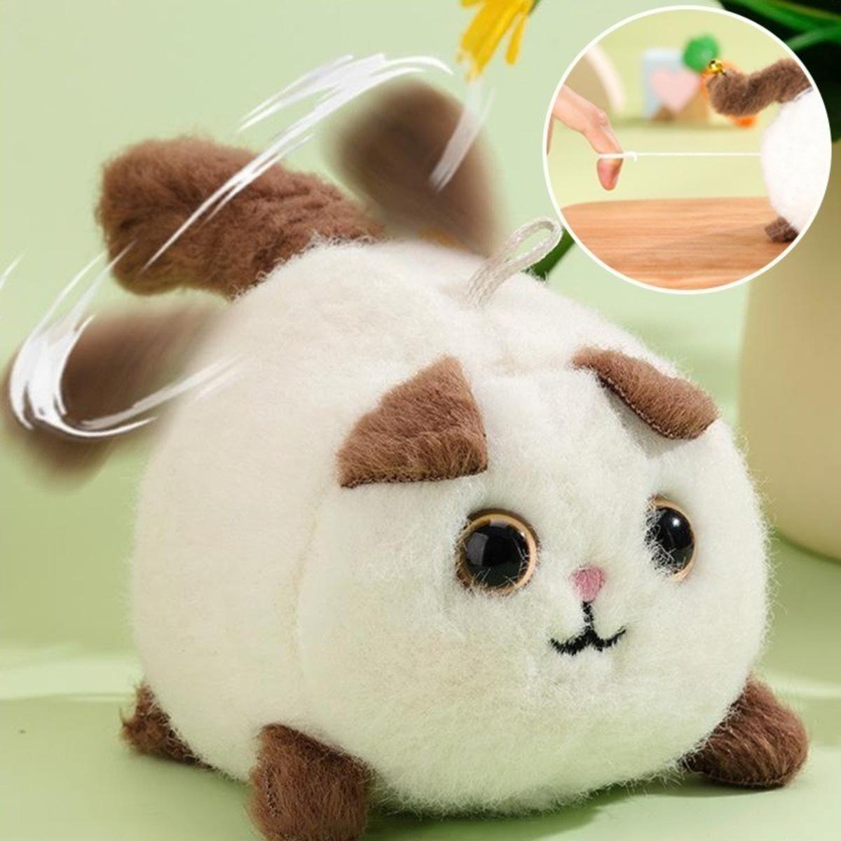 Anak Kucing Bergoyang Tali Tarik Boneka Mainan Gantungan Kunci Mewah Anak Lucu Lucu Hadiah Anak Liontin Ransel Anak Kucing Bergoyang Tali Tarik Boneka Mainan Gantungan Kunci Mewah Anak Lucu Lucu Hadiah Anak Liontin Ransel