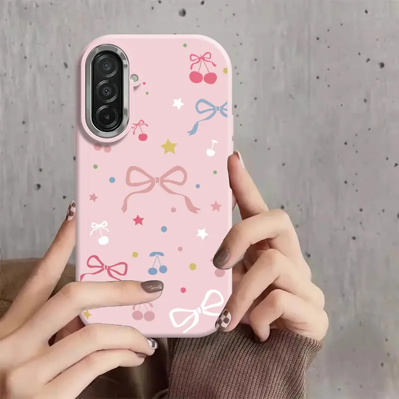 Casing hp SamsungA26 5G Busur bintang Kartun Indah menarik Rasa kemewahan Mencegah kerusakan Wanita ponsel case 1