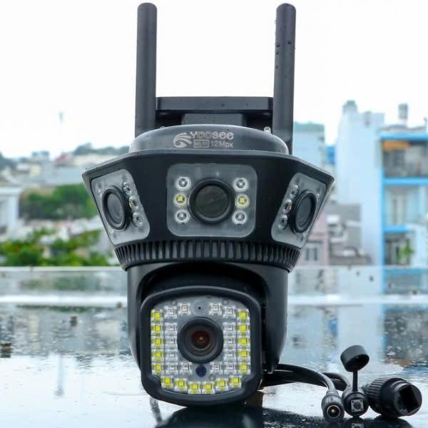 Camera Wifi 4 Mắt 3 Khung Hình 12Mpx Yoosee F54D Hỗ Trợ Đàm Thọai 2 Chiều, Xoay 360 Độ 2