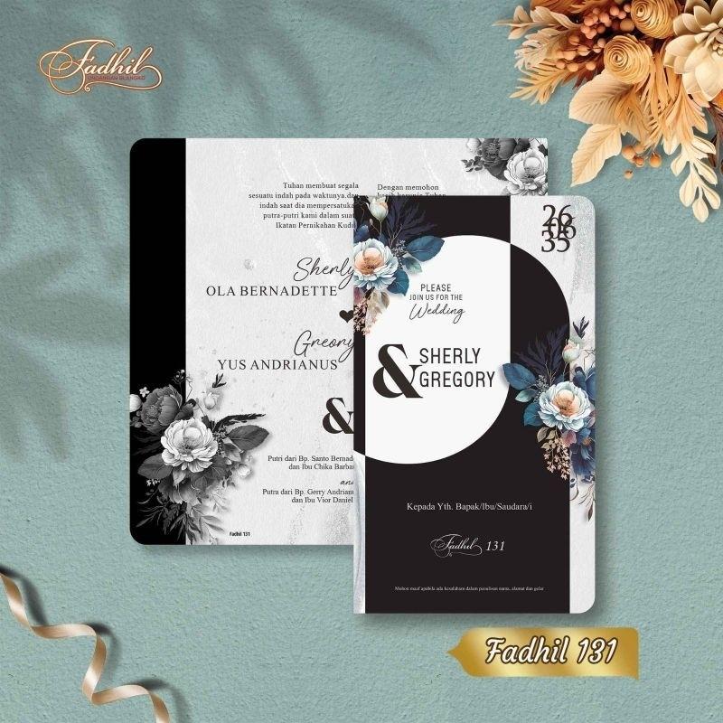 Undangan Pernikahan FADHIL 131 Elegan Modern Paket Lengkap 100 PCS Gratis Label & Plastik - JanjiKita | Default