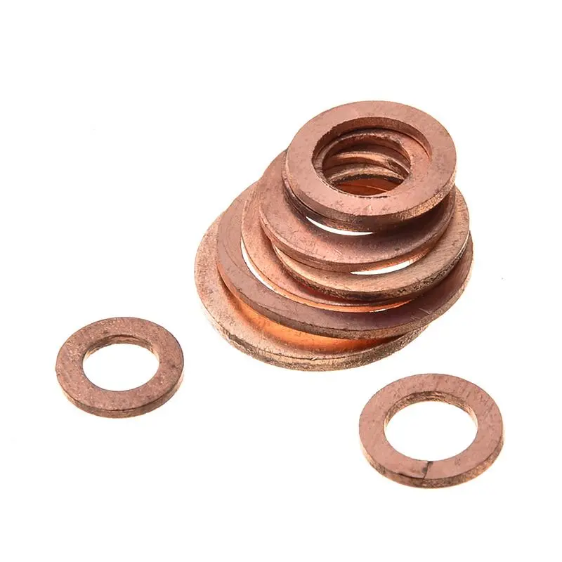 Copper Washer Set, Copper Gasket Set with Storage Box, Durable Gasket Set for Boat, DIY Projects, General Hardware Accessories 4