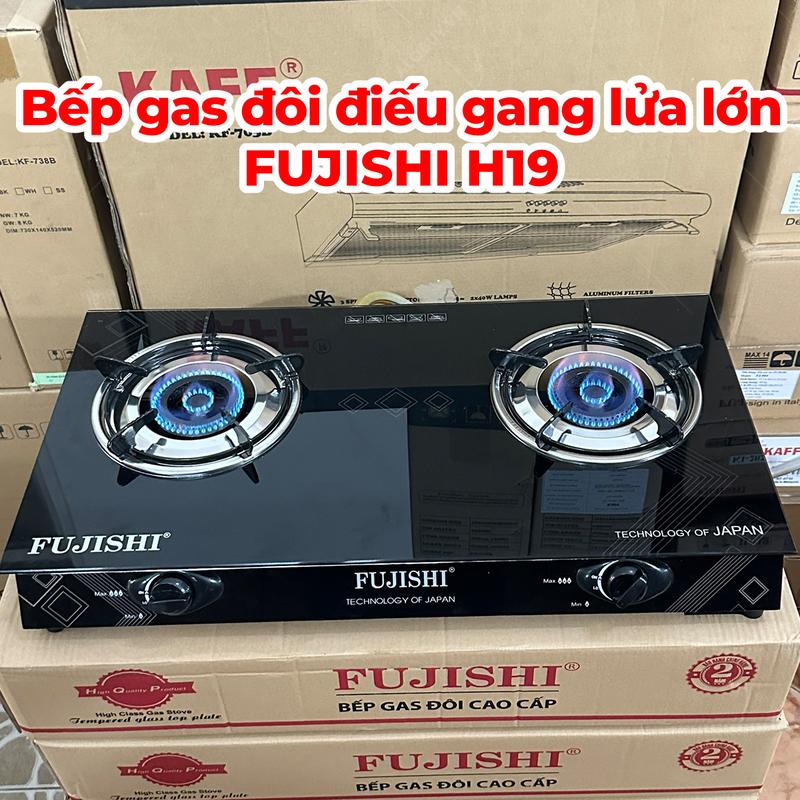 Product Introduction of Bếp gas FUJISHI FJ-H19 - ĐIẾU GANG ĐÚC LỬA LỚN - Đun nấu nhanh - Lửa xanh tiết kiệm gas - Bảo hành chính hãng 02 Năm 15