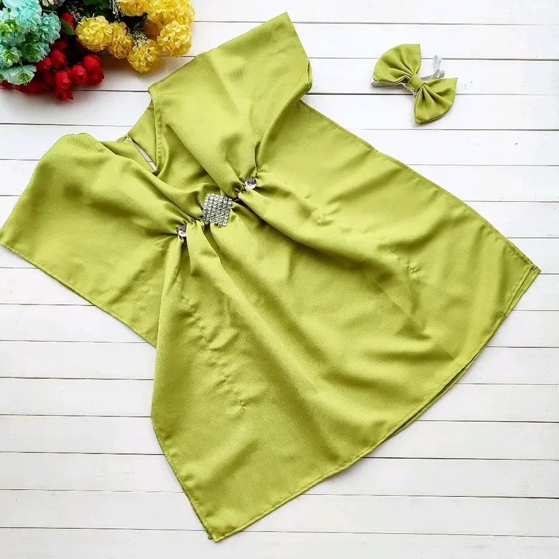 Kaftan bayi dan anak perempuan bahan balotely 0-2tahun (Set bando) 4