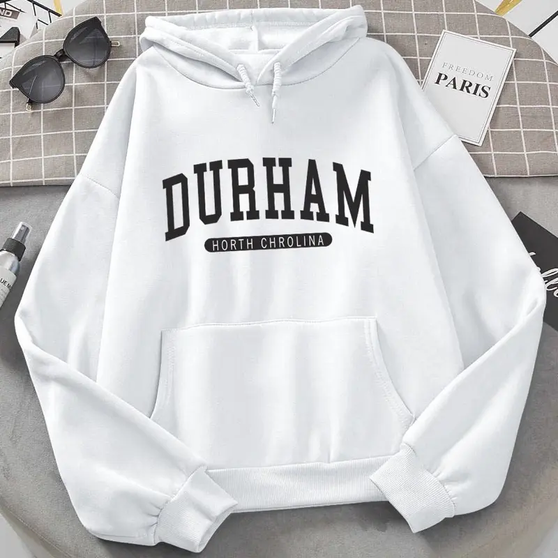 Áo Khoác Hoodie Unisex In DURHAM Có Mũ Chùm Form Rộng Hàn Quốc SL113 1