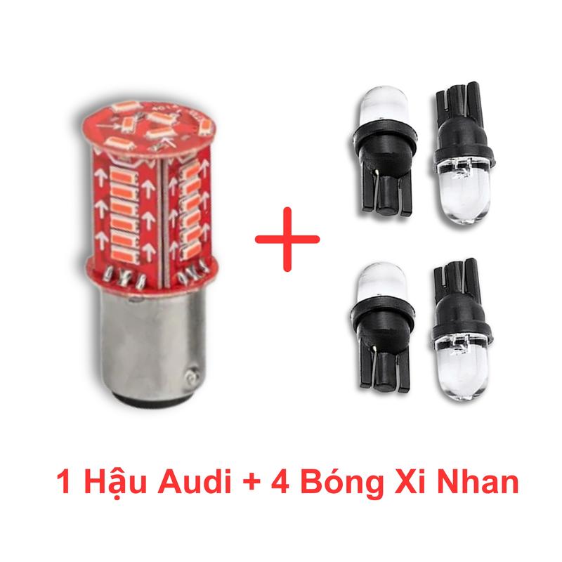 ( Tặng 4 Bóng Xi Nhan ) Đèn hậu Audi F1 Lắp Xe Máy 12V Hiệu Ứng Nhấp Nháy Đẹp Mắt - Phụ Tùng
