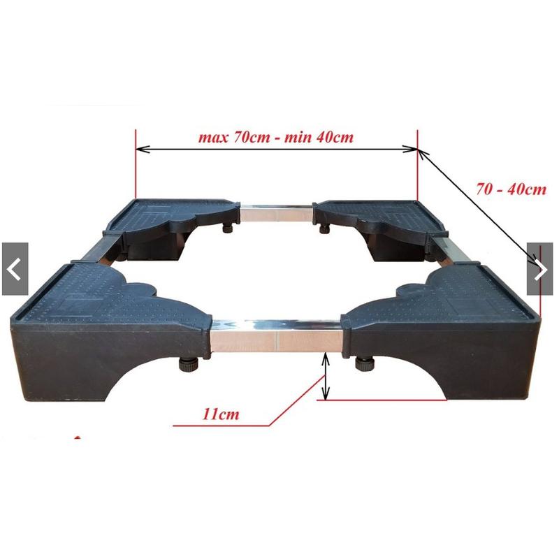 Chân kệ kê máy giặt, máy sấy Electrolux inox dày bền đẹp