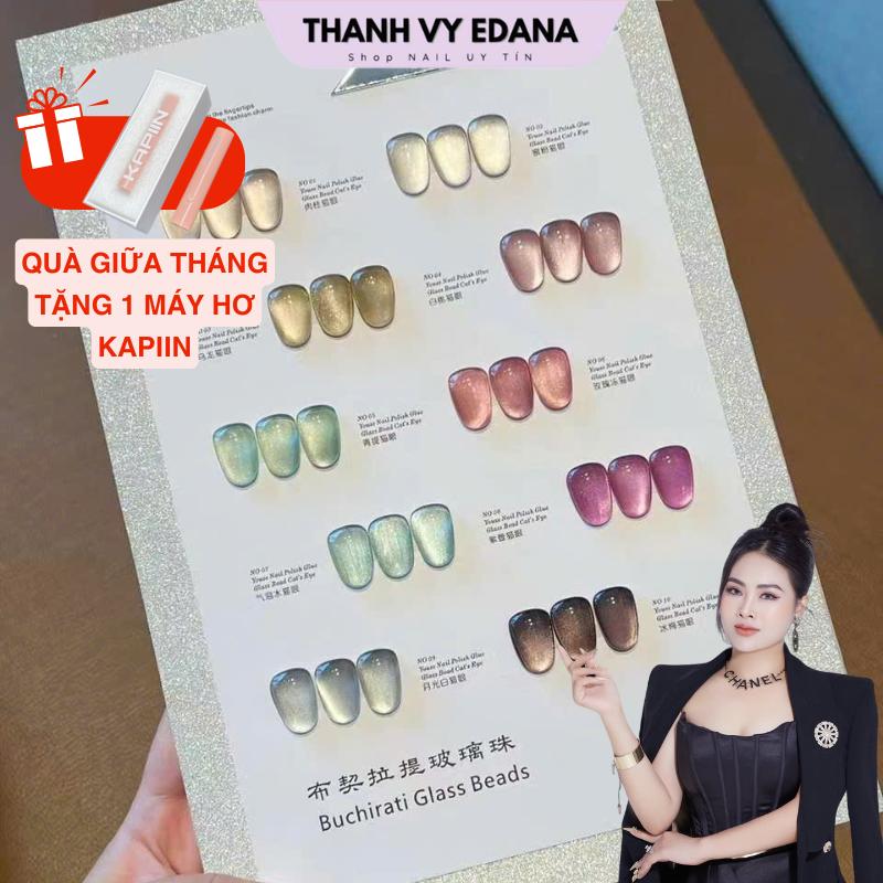 [Tặng 1 máy hơ mini kapiin] Sơn mắt mèo cực quang Youse cao cấp sét 10 màu tặng kèm bảng màu [THANH VY EDANA]