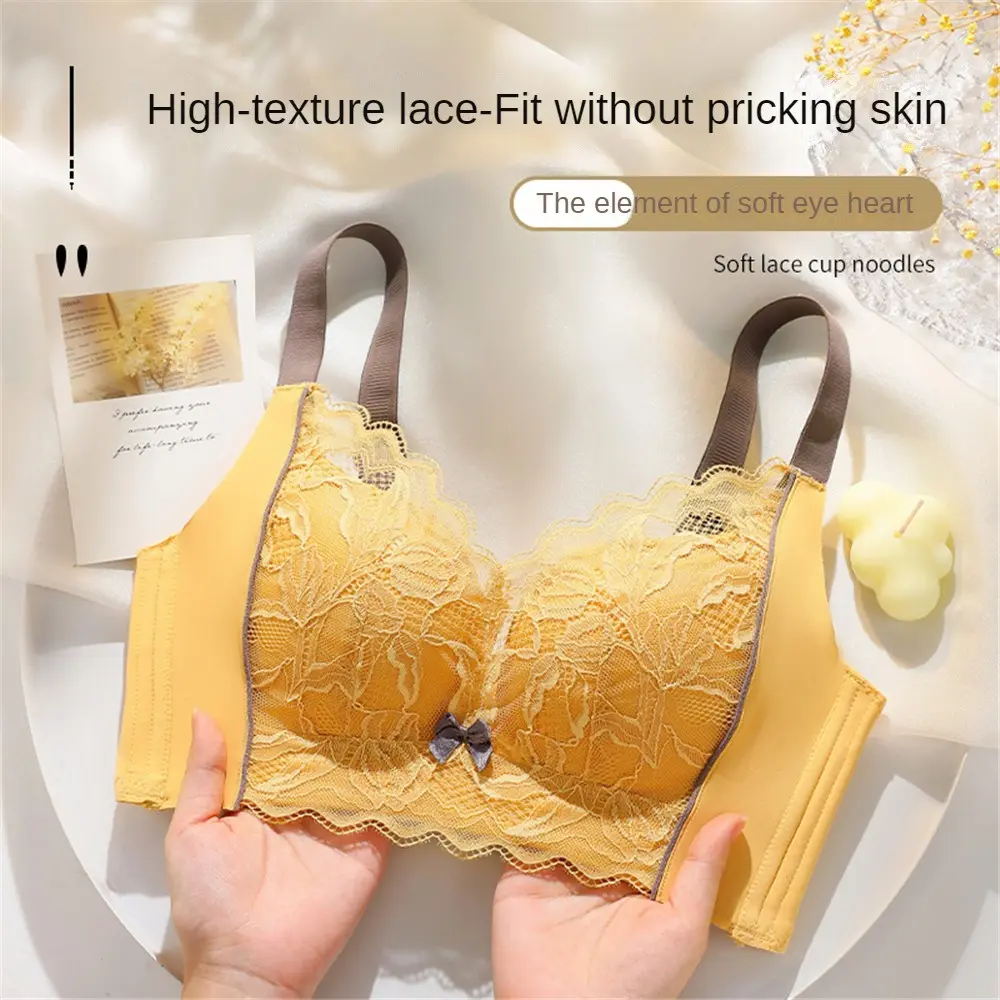 Áo Ngực Lớn, Không Đường May, Dành Cho Nữ, Một Mảnh, Nâng Ngực, Tập Hợp Đồ Lót Lại Với Nhau, Thu Thập Phụ Kiện, Chống Chảy Xệ, Có Thể Điều Chỉnh, Áo Ngực Văn Bản, Thích Hợp Cho Phụ Nữ, Áo