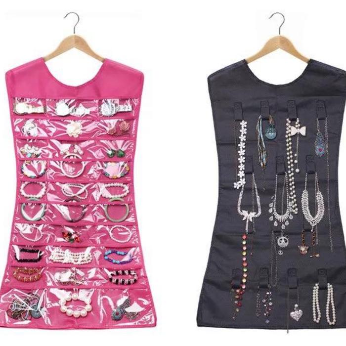 Gambar Hanging Jewelry Organizer Dress with Hanger - Double Sided Jewellery Earring Necklace Small Stuff Holder / Penyimpanan Aksesoris Kalung Cincin Gelang Jepit Anting Barang Kecil Hemat Tempat Multifungsi Kokoh Tahan Lama Besi Tebal Butterfly HJO Kupu Kupu dari Toko Bintang Siang Kab. Cirebon Tokopedia