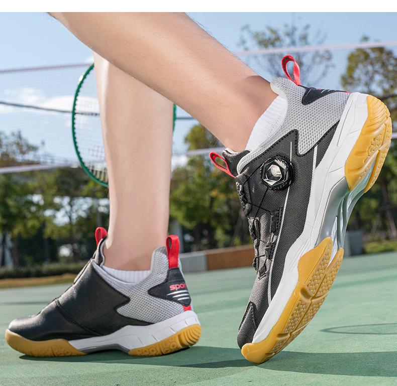 Product Introduction of In Stock Professional Badminton Shoes Tennis Shoes Volleyball Shoes Table Tennis Ball Shoes Direct Supply New Badminton Shoes Men's and Women's Professional Volleyball Shoes Non-Slip Training Shoes Shock Absorption Table Tennis Ball Shoes 7