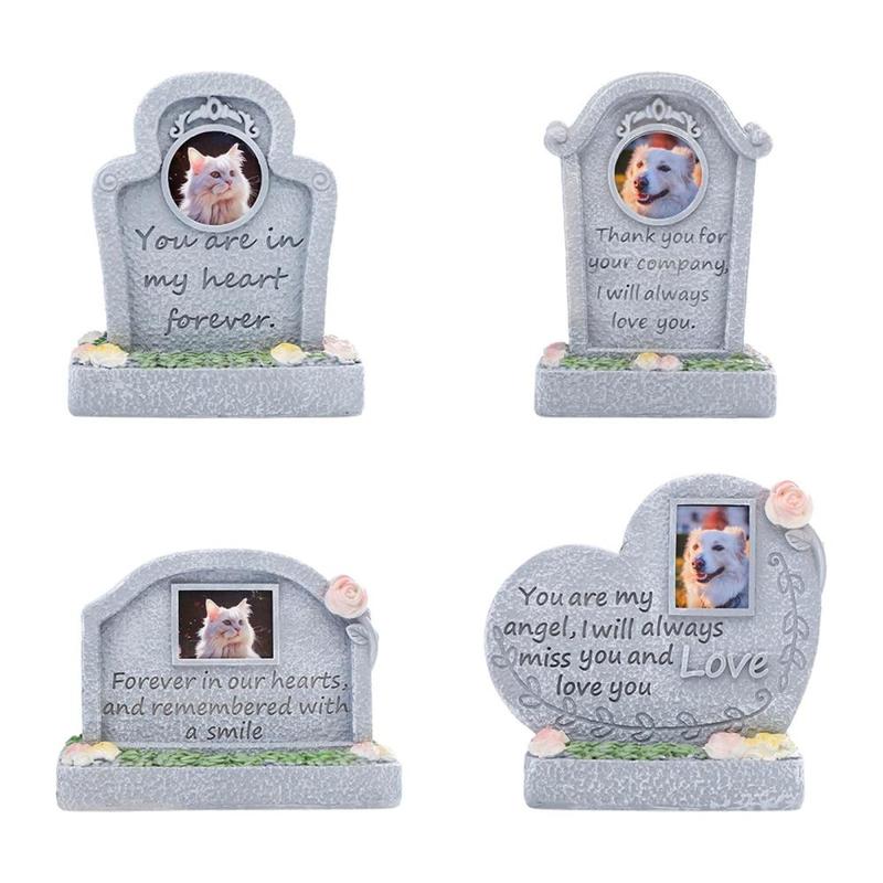Pet Memorial Monument Waterproof Loss of Pet Sympathy Gifts Cat Memorial Headstone for Patio Garden Outdoors Flowerbed Backyard 0