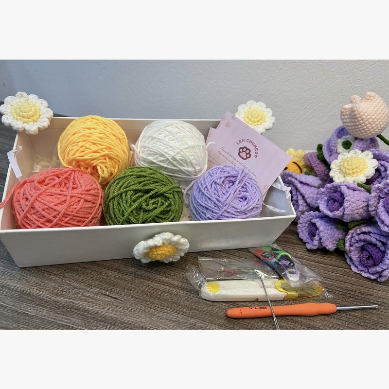  Bộ Dụng Cụ Dành Cho Người Mới Đan Móc LenChumeoo - Combo Đầy Đủ Tiện Dụng Cho Người Mới Học Móc Len 