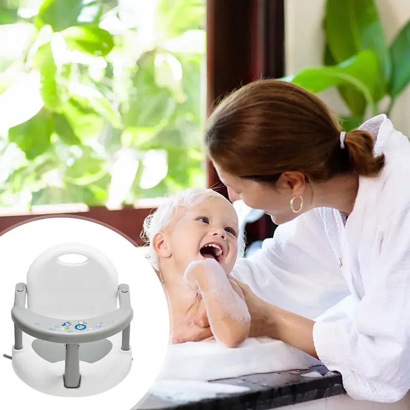 Ghế tắm Có Thể Gập Lại cho bồn tắm, ghế ngồi cho bé, chống lật, ghế tắm cho bé an toàn, ghế ngồi cho bồn tắm, với cốc hút 7