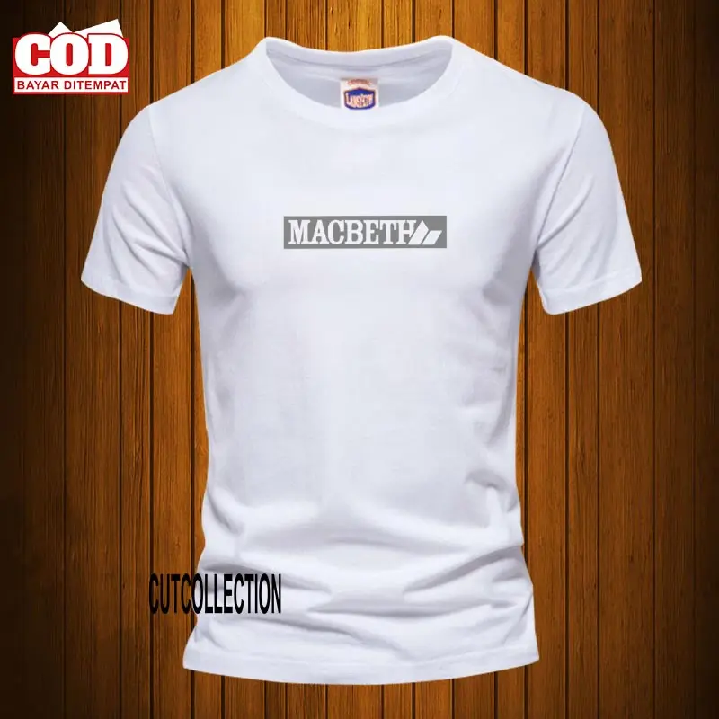 Men's Short Sleeve T-Shirt / Silver Block Macbe T-Shirt / Premium Quality Combed Cotton 30s Distro T-Shirt